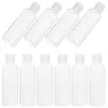 Lagringsflaskor 10 PCS Squeeze Bottle Resestorlek för toalettartiklar Schampo Container Clear Plastic Dispenser Toalettbehållare