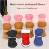 Dog Apparel Pet Shoes Snow Boots Cat Autumn And Winter Teddy Chihuahua Lambswool Cotton Supplies