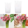 Vases Clear Acrylic Flower Vase Aesthetic Simple Decorative Buckets For Desk Farmhouse Drawing Room Festivals Restaurant