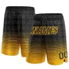 Shorts maschile personalizzato Black Line Authentic Basketball 3D Stamped Men Your Name Mumber Quick Essick Beach