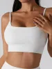 Bras Hamidou Sports sans soudage soutien-gorge de soutien-gorge sexy Yoga Bra beauté sous-vêtements d'été Fitness Top Solid White Gym Bra Push Up Running Bra