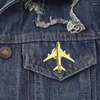 Brooches Metal Airplane Brooch DIY Fashion Pin Alloy Badge Vintage Buckle Jewelry Accessories