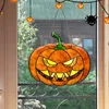 Décoration de fête Grand Pumpkin Bat Ghost Acrylique Ornement Halloween Pendant Porche de fenêtre Porche effrayante