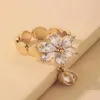 2pcs bagues de mariage 2023 Nouvelles anneaux d'arrivée Fashion Women Party Party Trendy Pearl Zircon Love Bow Ins Light Luxury Hand Bijoux en gros