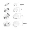 20 stcs/perceel 15/20/20/30 mm Ronde platte broche clip base pins broche pin base broche instellingen lege basis voor doe -het -zelf sieraden maken