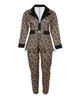 24SS Luxury Designer Women's Two Piece Pants Women's Printed Suit Jacket Pants Two-Piece Set