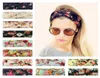 Girls Floral Hair Bands Femmes Little Flower Cross Notted Hair Band ToDwear Headwear Lady Imprimé Bands 068192681