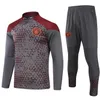 24 25 treino Mans Citys Training terno camisas de futebol SANCHO HAALAND terno de treinamento uniformes homens crianças kit conjuntos MARTIAL B. FERNANDES Maillot Foot suit