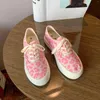 Scarpe fitness leopardo tela da donna sneaker 2024 carine rosa stampato signore di moda scarpa studentessa studentessa grande alluce zapatos mujer