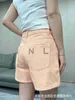 Designer High Version Orange Diamond Wide Leg Denim Shorts for Women Ch Summer Design, Spicy Girl Slimming A-Line Pants Shorts Ro1f