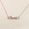 Designer Croitrres nacklace simple set pendant S925 Sterling Silver Leopard Necklace Women Full Diamond Pendant Emerald Personality Exaggerated Collar Cha