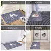 Tapis whippet avec feuilles brunes Geryhound Greyhounds Dog Doge longue jambe non glissée