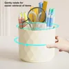 Storage Boxes 360 Rotating Pen Holder Desktop Drawer Stationery Box Case School Office Desk Makeup Brushes Organizer