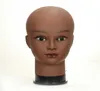 Ruilong Bald Mannequin Head With Stand Holder Cosmetology Practice African Training Manikin Head For Hair Styling Wigs Making 21108059346