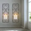 Kerzenhalter 2 Stücke Retro -im Stil von Schaftmontage hängende Wand für Wohnzimmer Halloween Schlafzimmer Veranda
