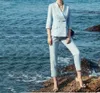 Sky Blue Mother of the Bride Pant Suits Women Business Suit Summer Tuxedo Blazer for WeddingJacketPants9683286