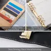 Planners Hardcover A5 Black Ring Binder Stone Journals Planner Organizer Replaceable Marble Notebooks For Gift