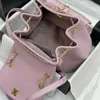 24c Luxury Designer Backpack CC Duma Chaîne en cuir de haute qualité Sac à bandoulière blanc sac à dos Cambridge Sac Lingge Lingge Lingge Purple Book Bag CC CC Sac à main