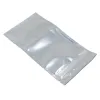 wholesale Clear Stand Up Aluminum Foil Zipper Lock Package Bag Doypack Mylar Foil for Zip Storage Plastic Lock Pouch Coffee Powder Snack LL