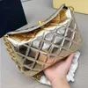 Thick Chain Underarm Shoulder Bag For Women Gold Diamond Zipper Bag Luxury Shoulder Tote Designer Shoulder Silver Bag Luxurys Handbags Messe