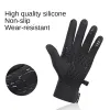 Handschuhe Winter Männer Frauen Ski Schnee Handschuhe wasserdichte Radfahrschuhe Vollfinger Warm Wärme Fleece -Handschuhe mit kleiner Reißverschluss intasche