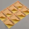 Fotografia A4 Etichetta di carta adesiva marrone Adesivo in luce scura Colore della griglia a taglio tondo destro Segno di spedizione Scrivi Stampa Laser Inkjet Stampante