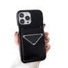 Metal Triangle Logo Card Pocket Holder Phone Case For Iphone 13 12 14 11 Pro Max 12Pro 13Pro 14Pro 14Plus Hard Cover For Apple