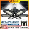 Takbelysningspaneler LED GARAGE LJUS Justerbar deformerbar glödlampa Lamplagerverkstad Fabriksbelysningsfläktblad