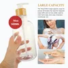 Liquid Soap Dispenser 2 Pcs Bottled Shower-gel Bathroom Manual Lotion Foam Hand Home Travel Containers Pump Reusable Shampoo Kitchen