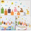 Wallpapers Bathroom Decorations Animal Wall Sticker Cute Applique Decal Multiplication Table For Nursery