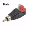 NEU 2024 1PAIR RCA Audio Plug Socket Premed Male DC Power Plugs Jack -Stecker -Adapter für die Koaxialsignalumwandlungslinie für