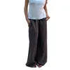 Pantalons pour femmes Femmes Y2K Stripe Print Long Casual Loose Fit Taille élastique Jambe large avec poches Lounge Streetwear