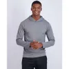 20243-stycken Mens Mesh Långärmad Sports Pullover Hooded Sweatshirt Pocket 50+ (Finns i större och längre storlekar)