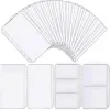 Dossier 10pcs A6 Harte de fichier clair standard Transparent PVC Pouce en feuille de feuille étanche enveloppes Budget à fermeture éclair