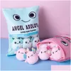 Cuscini di peluche cuscini p sei palline blu rosa Axolotl borse cartone animato t animale squishy minlls cuscino da cuscino per alimentari snack snack pie peluche gi dht6h