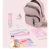 Schooltassen Midden voor meisjes schattige cartoon kitten print trend student rugzak nylon campus casual bagpack vrouwen