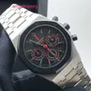 APビジネスリストウォッチロイヤルオークシリーズPrecision Steel Black Plate 26300st Automatic Mechanical 42mmカレンダータイミングメンズウォッチ