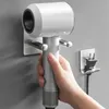 Hårtork hållare väggmonterad stansfri förvaring rack hårtork kamer rak rakkniv arrangör förvaring hylla badrumstillbehör