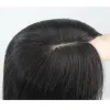 トッパーuスタイル女性のためのトッパー通気性人間の髪のピースハンドレディナチュラルトッパー13x14ストレートヘア