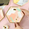 Dîner jetable 10pcs Hexagonal Paper 9 pouces Aichards Fruit Plane-Dinage Cake Happy Birthday Party décor Kids Supplies