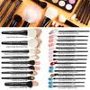 Broussures de maquillage Beili Set 324pcs Fondation professionnelle Big Powder Power Contour Brush Synthetic Hair Make Up Tools 240403