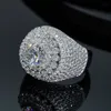 8 mm Moissanite pour hommes Iced Out Anneaux Femmes Sier Sier Anneau de mariage Bijoux de bijoux Pass Diamonds Tester