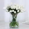 Fiori decorativi 9 pezzi Mini tulipani mazzi artificiali TULIPO TOUP PER MATURA CHIEDI FACCOLA DECORAZIONE DEL BRIDAL FINCIPA