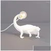 Table Lamps Resin Lizard Night Light Nordic Living Room Bedroom For Modern Animal Chameleon Lamp Ambient Hallway Wandlamp Drop Delive Dhkkj