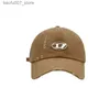 Ballkappen Trendy Brand Metal Hole Baseball Cap Women Männer Frühling Sommer 2024 Neue Mode Hip Hop Casual Verstellbare Straße Sun HatQ240403