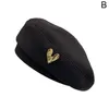 Berets Autumn Winter Japanese Style Love Woolen Retro Elegant Painter Hats Clothing Accessories For Women Girls J3K9