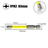 Bit di cacciavite a croce per cacciaviti speciali a magnetico magnetico da 65 mm Bit di cacciavite a croce antiscente per elettricista FPH2 Accessorio per lo strumento di rimozione