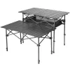 Furnishings Nature Hike Outdoor Camping Equipment Portable Folding Table Touris Lift Function Adjustable Height