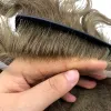 Toupees 100% Indian Remy Human Hair Hony Blonde Free Style Hairpiece Replacement For Men Full Swiss Lace Toupees