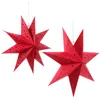 Candle Holders 2 Pcs Christmas Lantern Paper Decorations Ornaments Home Holiday Decors Indoor Decorate Xmas Adornments